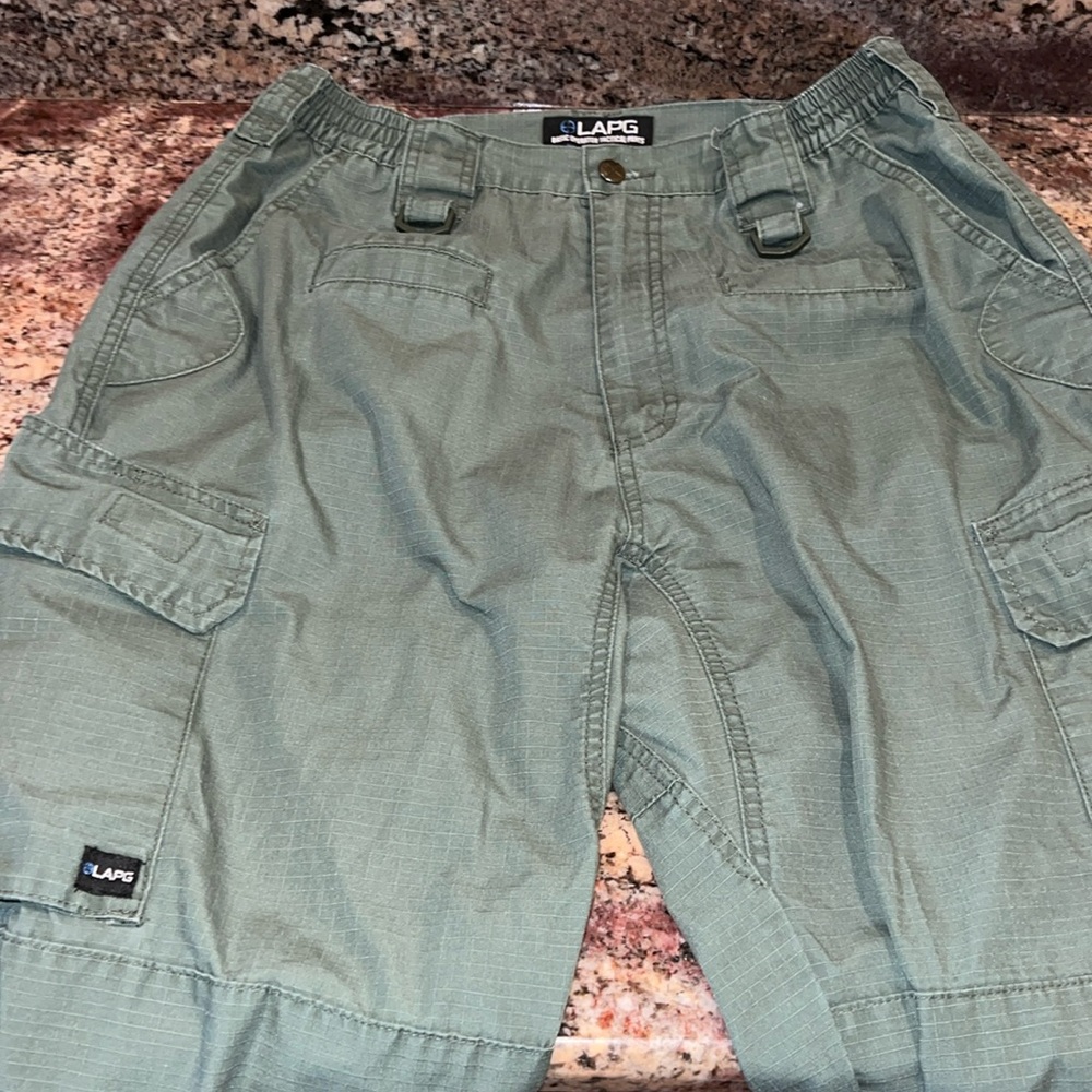 Men’s 34x32 LAPD Basic Operator Tactical Cargo Pants • Green • VG Condition
